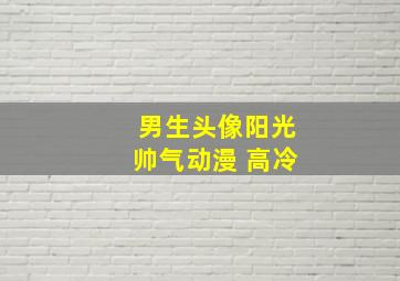 男生头像阳光帅气动漫 高冷